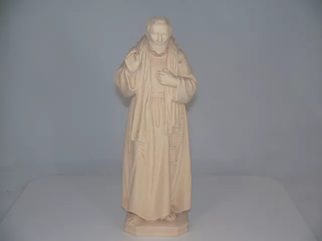 Holzschnitzerei HL. PADRE / PATER PIO H 20 cm neu. Heilige aus Holz Holzfiguren