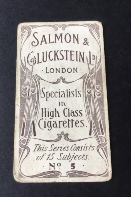 Salmon & Gluckstein Billiard Terms "A Big Break" 1905 2