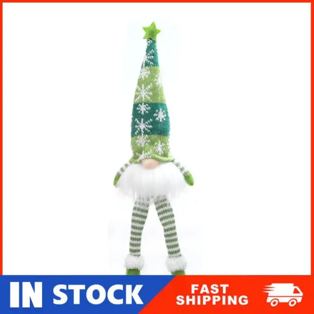 Glowing Gnome Christmas Faceless Doll with Light Xmas Home Decor (Green) RAU