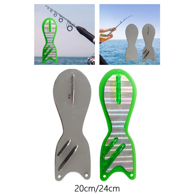 SALMON FISHING FLASHER Trolling Flashers Deep Drop Light Fishing Lures