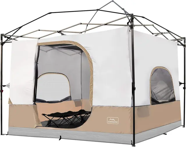 Camping Cube for Pop up Canopy Tent,Converts 10'x10' Straight Leg Canopy Camping