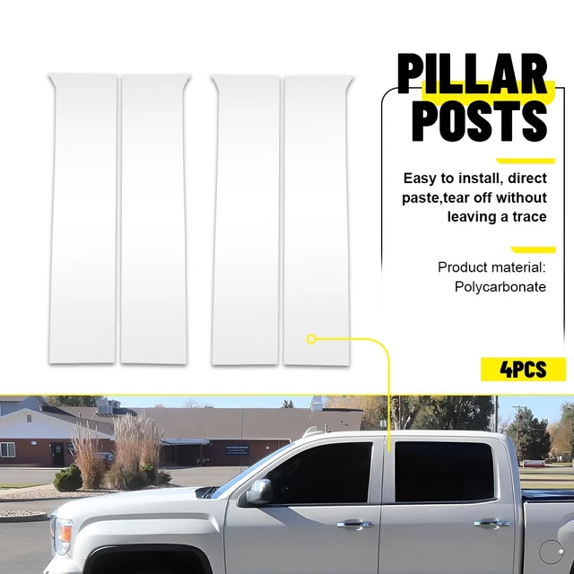 QAA Pp59170 Pillar Post Trim 4 Pcs Fits Chevy Silverado 2019 Crew CAB For Sale O