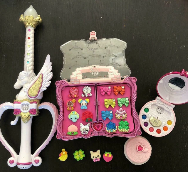 GLITTER FORCE SMILE Precure Girls Toy Set Pact Princess Candle Wand
