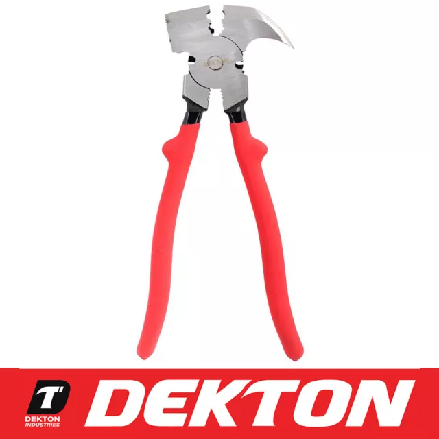 Dekton 7 In 1 Fencing Pliers Wire Cutters Staple Remover Clamp Pincer 10" 250mm