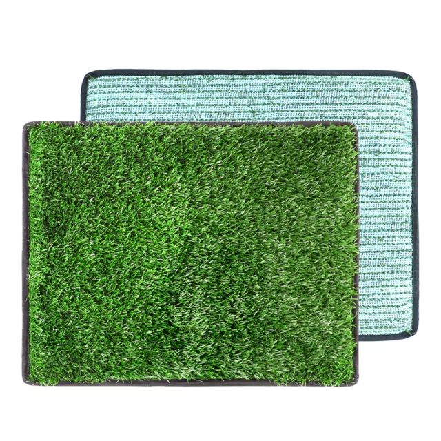 Puppy Dog Potty Training Pee Pad Indoor Toilet Fake Grass Turf Patch Mat 18"x15"