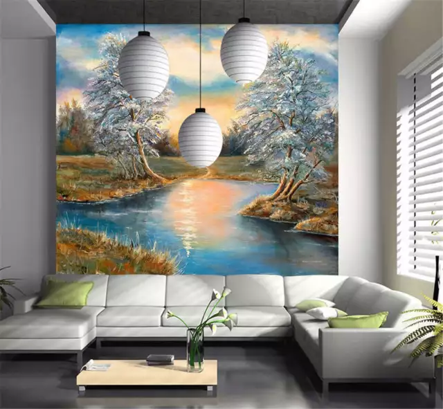 Utmost Sober Lake 3D Full Wall Mural Photo Wallpaper Printing Home Kids Decor