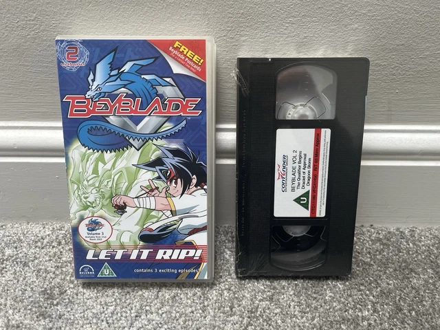 BEYBLADE VOLUME 2 Let It Rip - 3 episodes VHS BRAND NEW AND SEALED ...