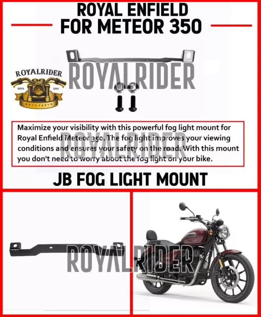 Se adapta a Royal Enfield METEOR 350 ""JB MONTURA DE LUZ NIEBLA"" - envío...