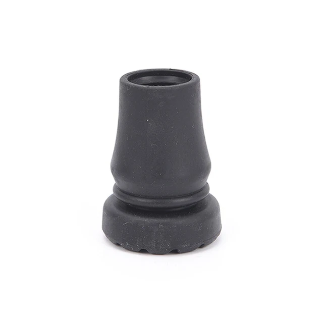 1X walking stick end tripod cane tip self standing rubber bob-slip end bottom Sg