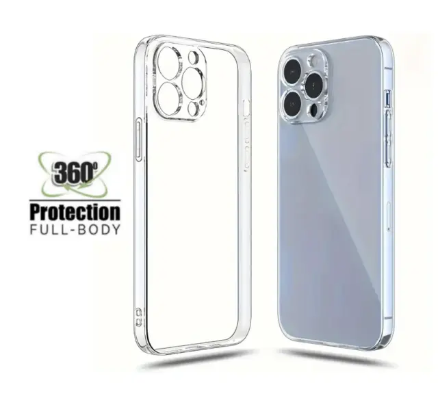 Case For iPhone 15 14 13 12 11 7 8 CLEAR Shockproof Gorilla GEL 360 Phone Cover