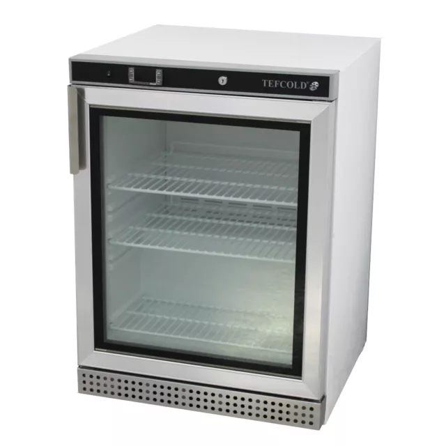 Tefcold Undercounter Display Freezer Shop Bench Retail White Commercial Catering