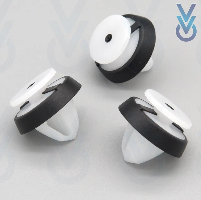 Lot De 10 Clips De Garniture De Porte VVO Pour Audi A3 - Réf. 8T0853107, Argent, Métal