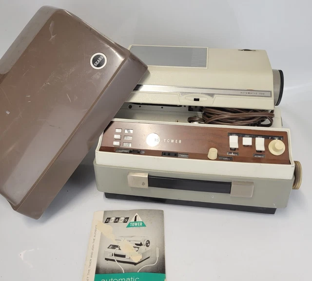 VINTAGE SEARS TOWER Automatic 500 Slide Projector 9885 Light Blower