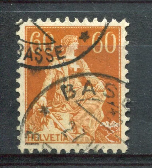 Suiza, 1917-22, Sello 165 , Tipo Helvetia, Matasellado