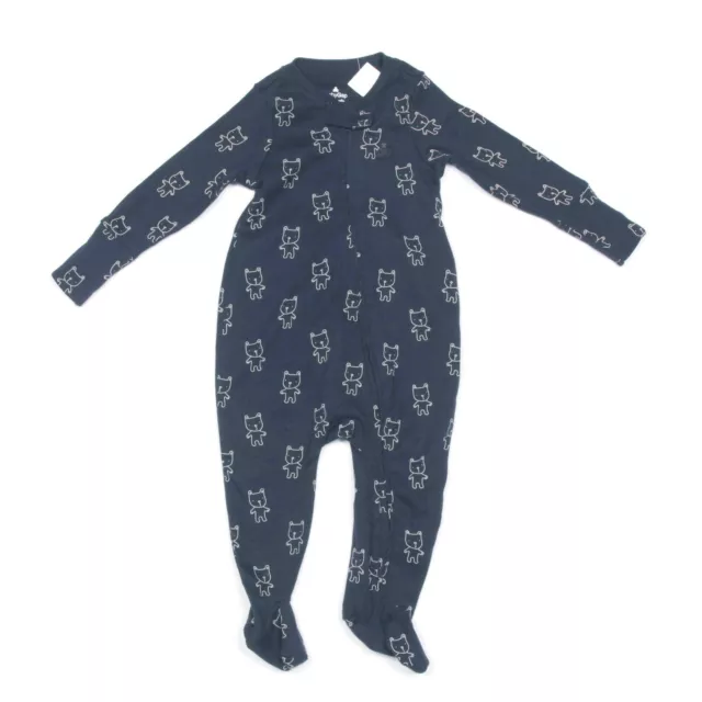 NEW GAP BABY First Favorite One-piece Bear Navy-Blue White 6-9 Months NWT /6990