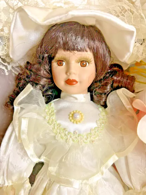 Cathay Collection Porcelain Doll Brenda 18 inches with original tag