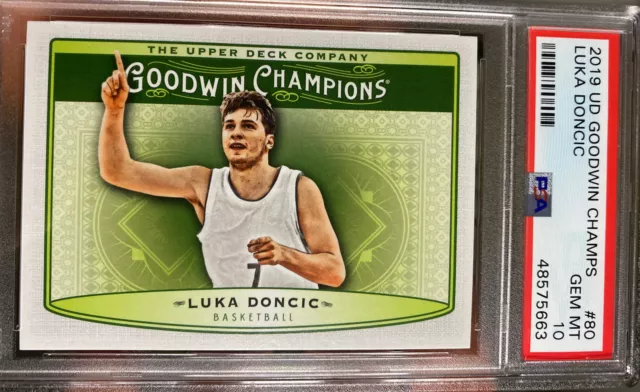 2019 Upper Deck Goodwin Champions #80 Luka Doncic Rookie PSA 10 Gem Mint RC