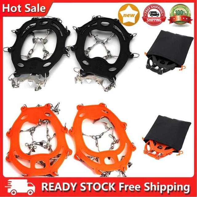 1Pair Shoe Cover Shoes Accessories 13-tooth Winter Shoe Spike for Outdoor Hiking
