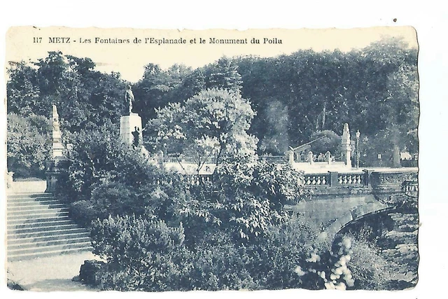 57  Metz   Les Fontaines De L Esplanade Et Monument Du Poilu