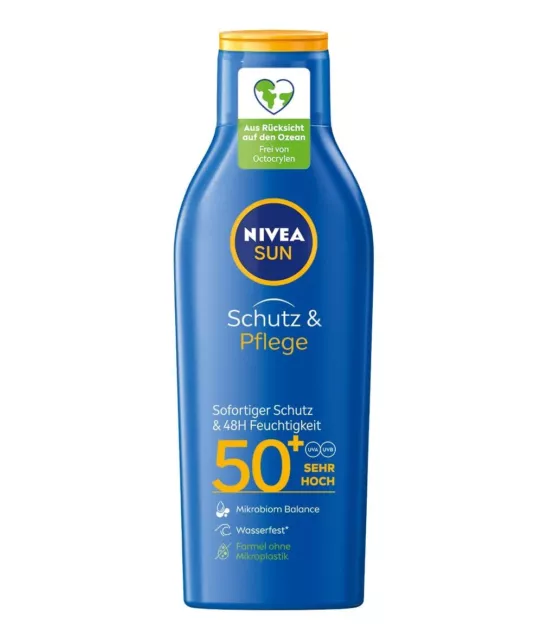 Nivea Sun Schutz & Pflege Sonnenmilch Sonnencreme Lichtschutzfaktor 50+ 200 ml 2