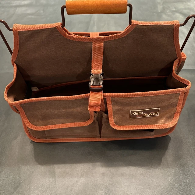 Bolso de arte Xiem Studio Tools, marrón con naranja - excelente