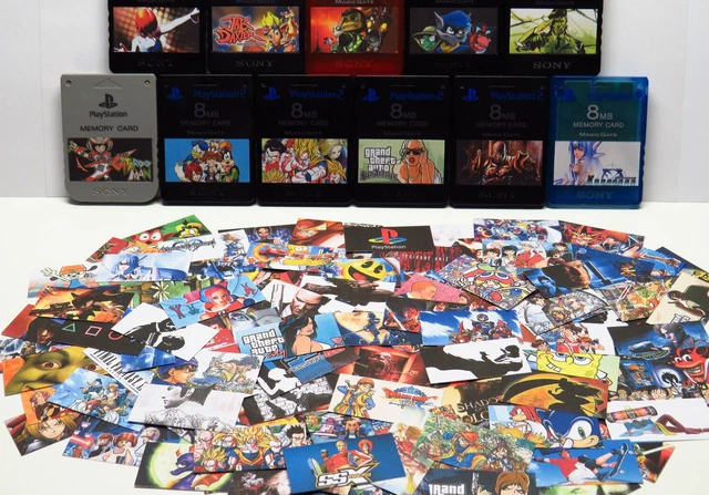 CUSTOM PLAYSTATION 2 (PS2) Memory Card Stickers - 200+ Designs - You ...