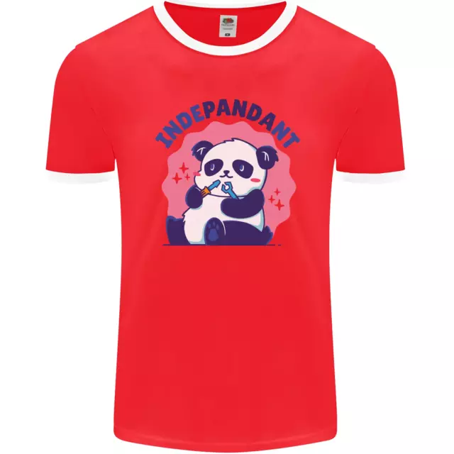 T-shirt da uomo Indepandant divertente indipendente panda orso foto