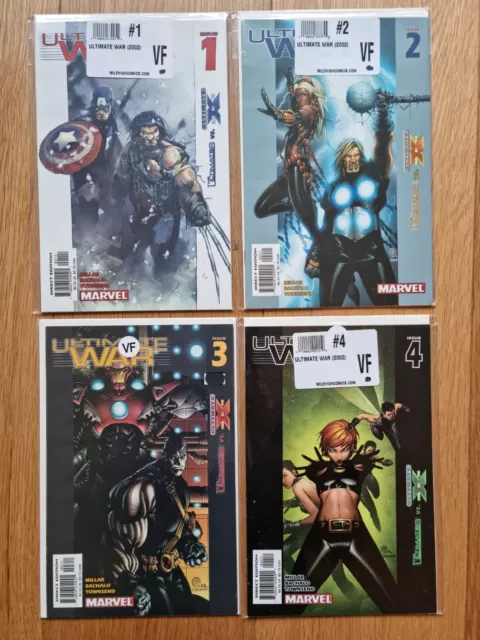 Ultimate War - Ultimates Vs Ultimate X-Men #1 - 4 Full Set Marvel Comics