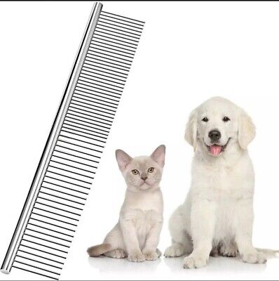Pet Grooming Stainless Steel Hair Comb Brush Dog Cat  Shedding  Trimmer Flea New