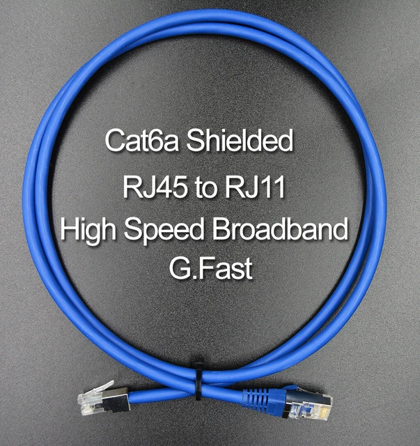 Cavo Modem Router 2 Metri Cat6a Schermato - RJ11 A RJ45, Per BT Infinity VDSL, Bianco - Foto 4