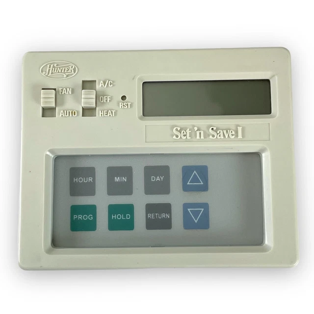 HUNTER SET 'N Save 1 Digital Programmable Thermostat Model 42204 14.97