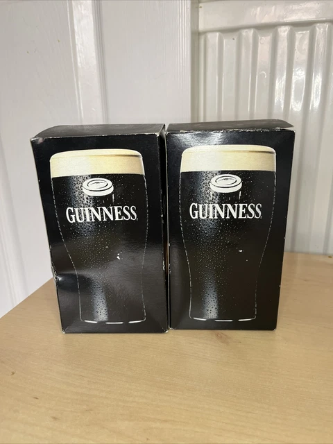 2 Guinness collectables beer glass IRB Rugby World Cup 1999 presentation box