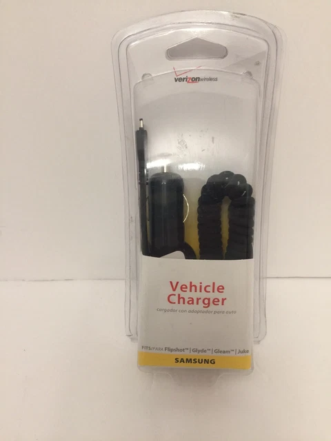 Samsung Verizon Vehicle Charger for Flipshot Glyde Gleam & Juke SAM20CONVPC NIB