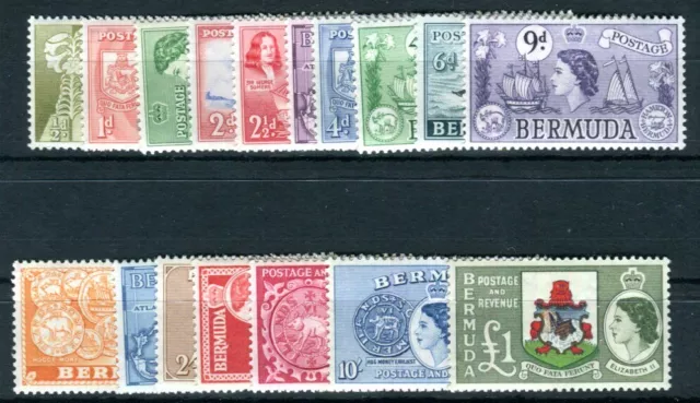 BERMUDA INSELN 1953 130-147 ohne 139 ** POSTFRISCH TEILSATZ 130€(D9878