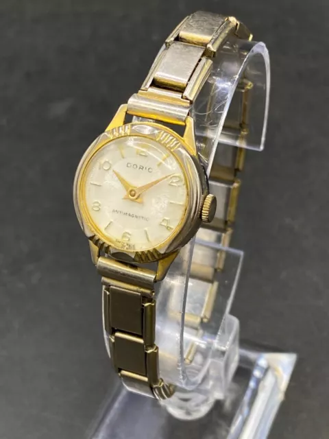 Wrist Watch DORIC Ladies Swiss Made Antimagnetic Good Bracelet Strap NOT RUNNING