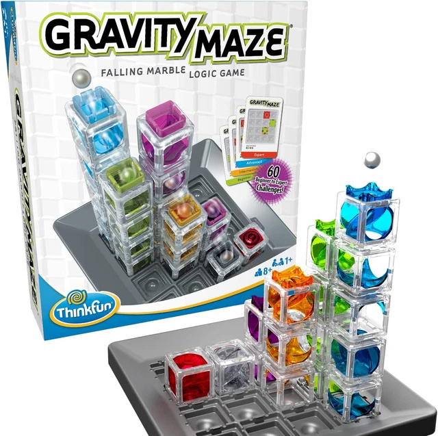 Gravity Maze Marble Run Brain Game and STEM Toy for Boys and Girls Age 8 and Up: