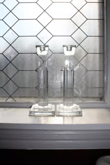 Waterford Crystal Metropolitan Candleholders Pair