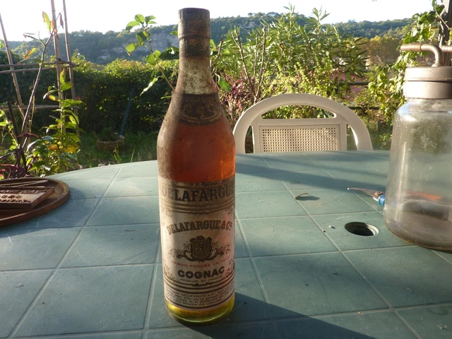 Vieille Bouteille De Cognac Delafargue 40° Fondee En 1812