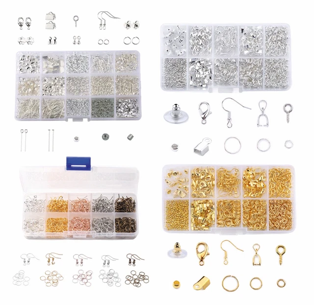 Job lot jewellery making kit DIY necklace closure earring findings tool in Box