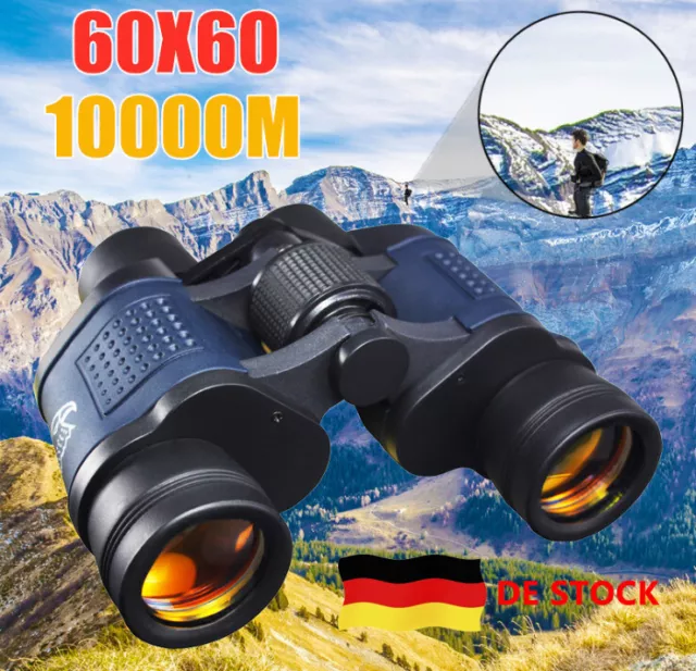 60x60 Fernglas Feldstecher 3000M Nachtsicht Fernrohr Binoculars Ferngläser Zoom