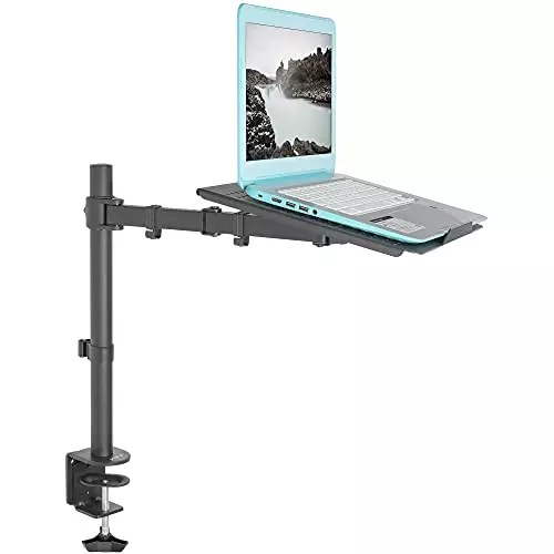 VIVO Single Laptop Notebook Desk Mount Stand - Fully Adjustable Extension with C