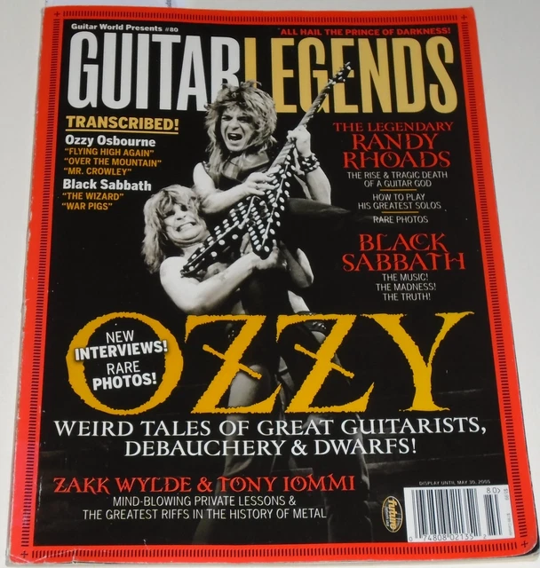 Guitar Legends Magazine #80 2005 Ozzy Osbourne Black Sabbath Randy Rhoads