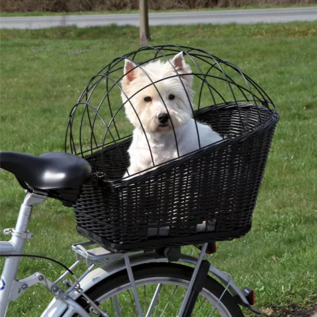 Rear Mounted Bicycle Rack Travel Cycling Basket Dog Cat Pet Bike Carrier Wicker