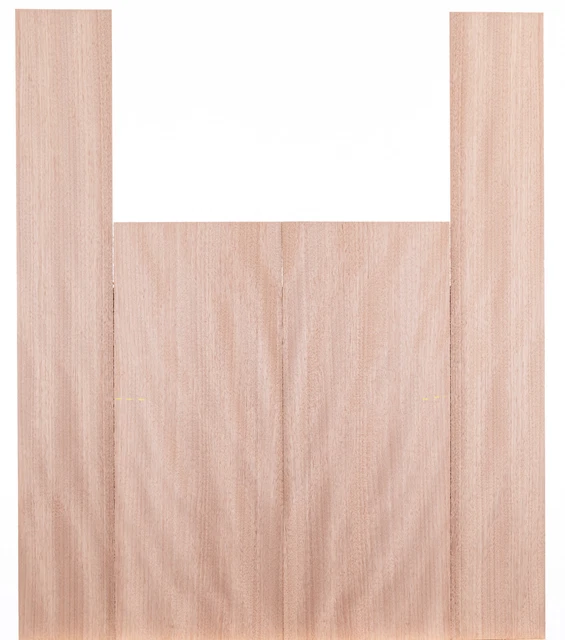 Tonewood Okoume madera acústica guitarra backs & laterales set 5247