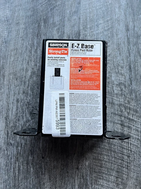 Simpson Strong-Tie FPBB44 E-Z Black Powder-Coat Post Base 4 x 4 in.