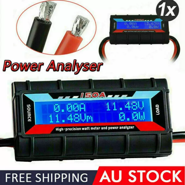 AU Watt Meter Power Analyzer 12V 150A High Precision RC with Digital LCD Screen