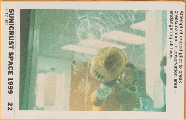 Sunicrust Space 1999 Card Number 22 In Very Good Condition 1975