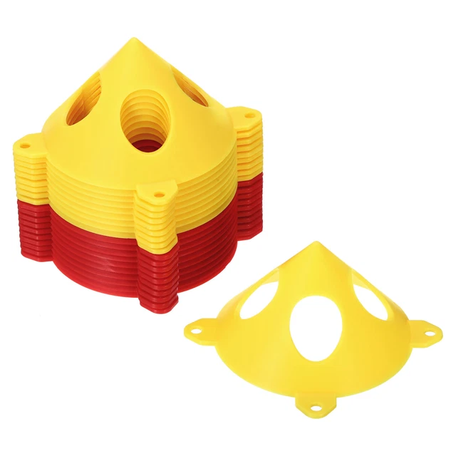 Pittura Supporti,20in2 Set ABS Plastica Mini Cono Vernice Stand,Giallo,Rosso