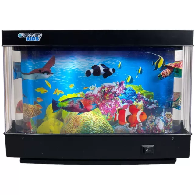 Discovery Kids Virtual Ocean Artificial Fish Tank Glowing Moving Aquarium Works