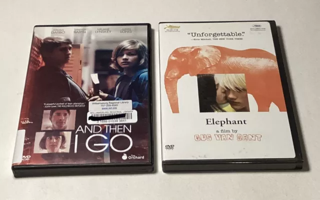 And Then I Go & Elephant Gus Van Sant DVD school shooting violence LOT DVDs